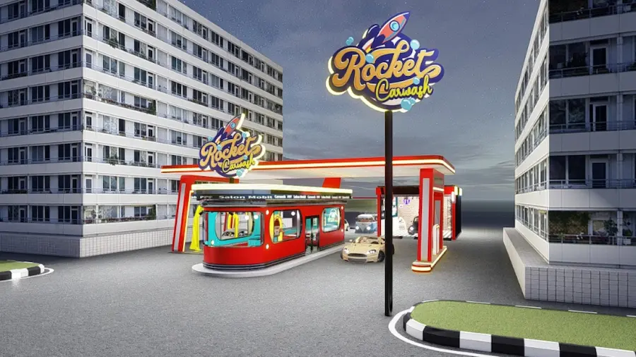 Konsep Outlet Rocket Carwash